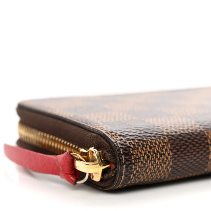 Louis Vuitton Damier Ebene Clemence Wallet Cherry 7 of 10