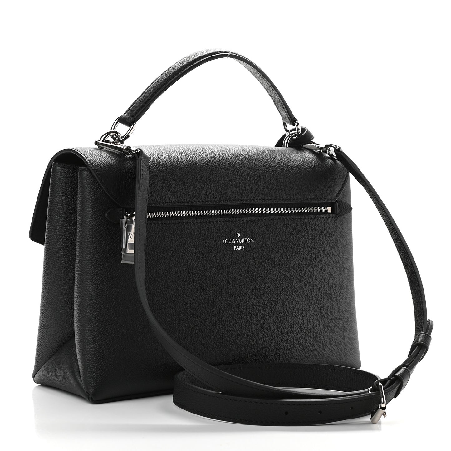 Soft Calfskin My Lockme Top Handle Black