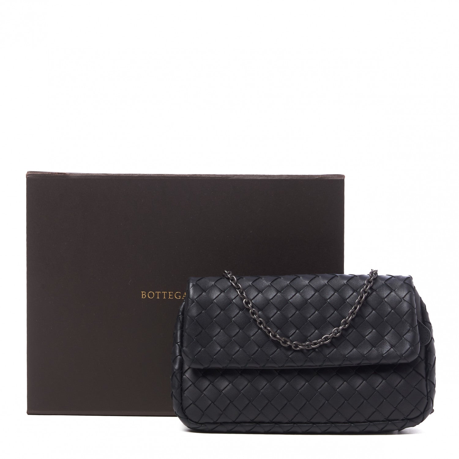 Bottega Veneta Nappa Intrecciato Small Chain Crossbody Black 10 of 10