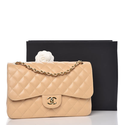 Chanel Caviar Quilted Jumbo Double Flap Beige Clair 9 of 9