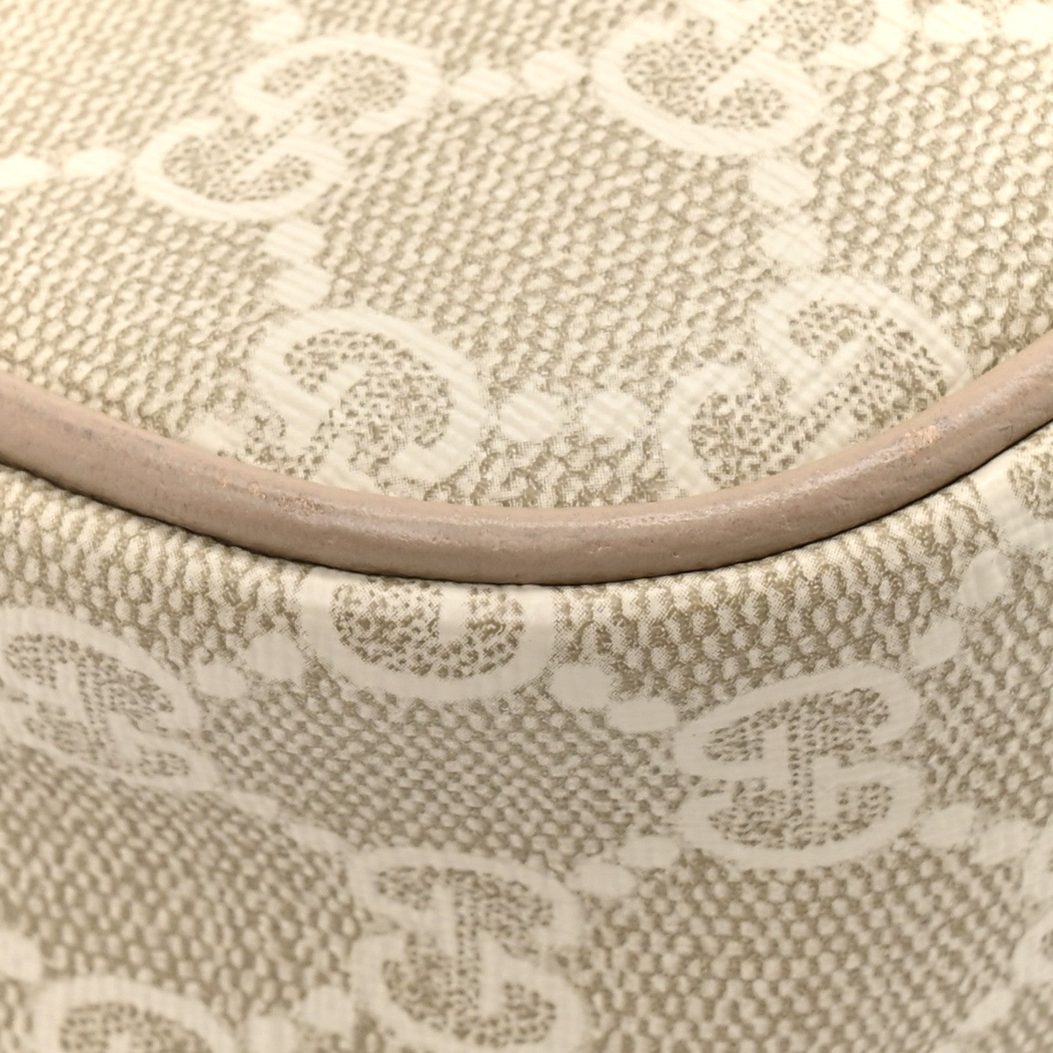 Gucci GG Supreme Monogram Textured Dollar Calfskin Small Ophidia Hobo Beige Mystic White Oatmeal 10 of 14