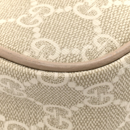 Gucci GG Supreme Monogram Textured Dollar Calfskin Small Ophidia Hobo Beige Mystic White Oatmeal 10 of 14