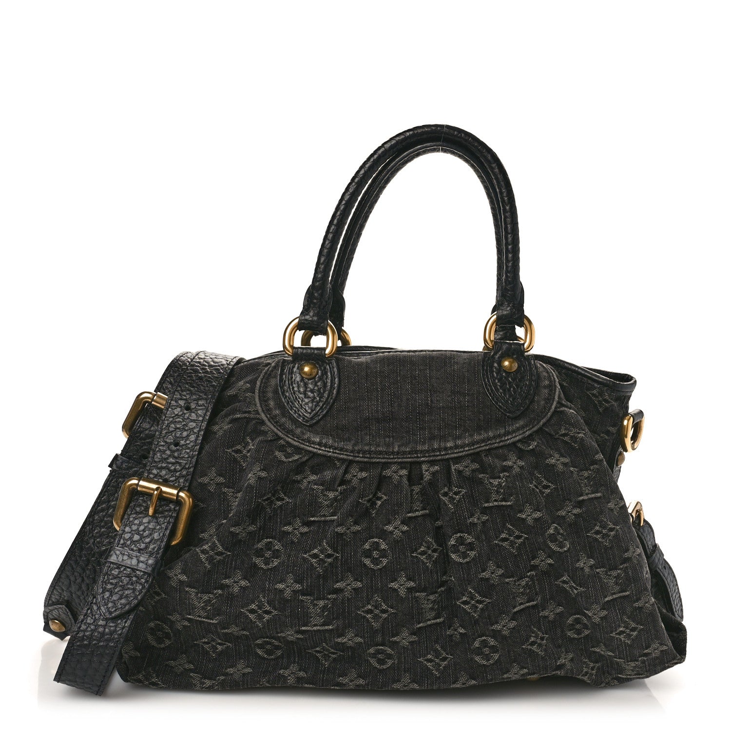 Louis Vuitton Denim Neo Cabby MM Black 1 of 11