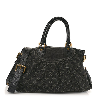 Louis Vuitton Denim Neo Cabby MM Black 1 of 11