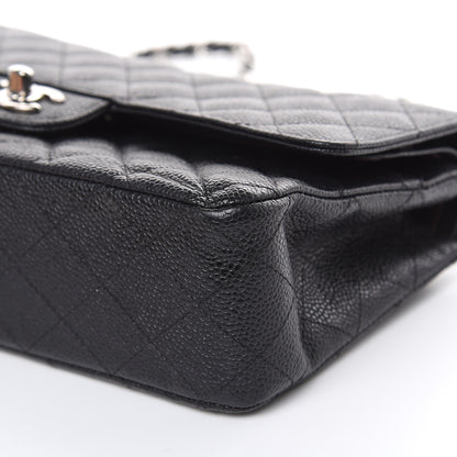 Chanel Caviar Quilted Medium Double Flap Black 9 of 13