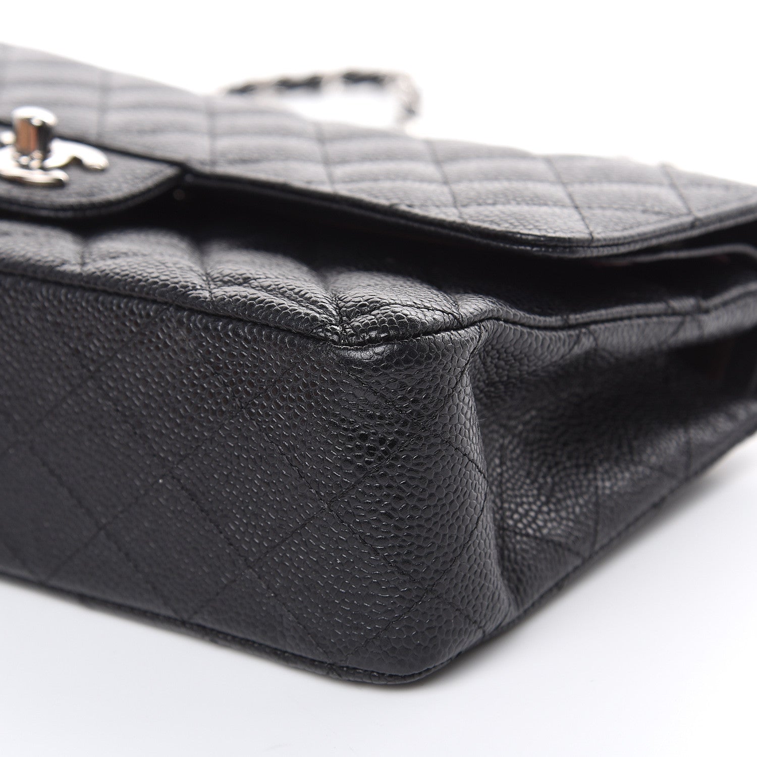 Chanel Caviar Quilted Medium Double Flap Black 9 of 13