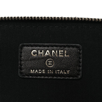 Chanel Lambskin Quilted Small Top Handle Vanity Case With Chain Black 6 of 11