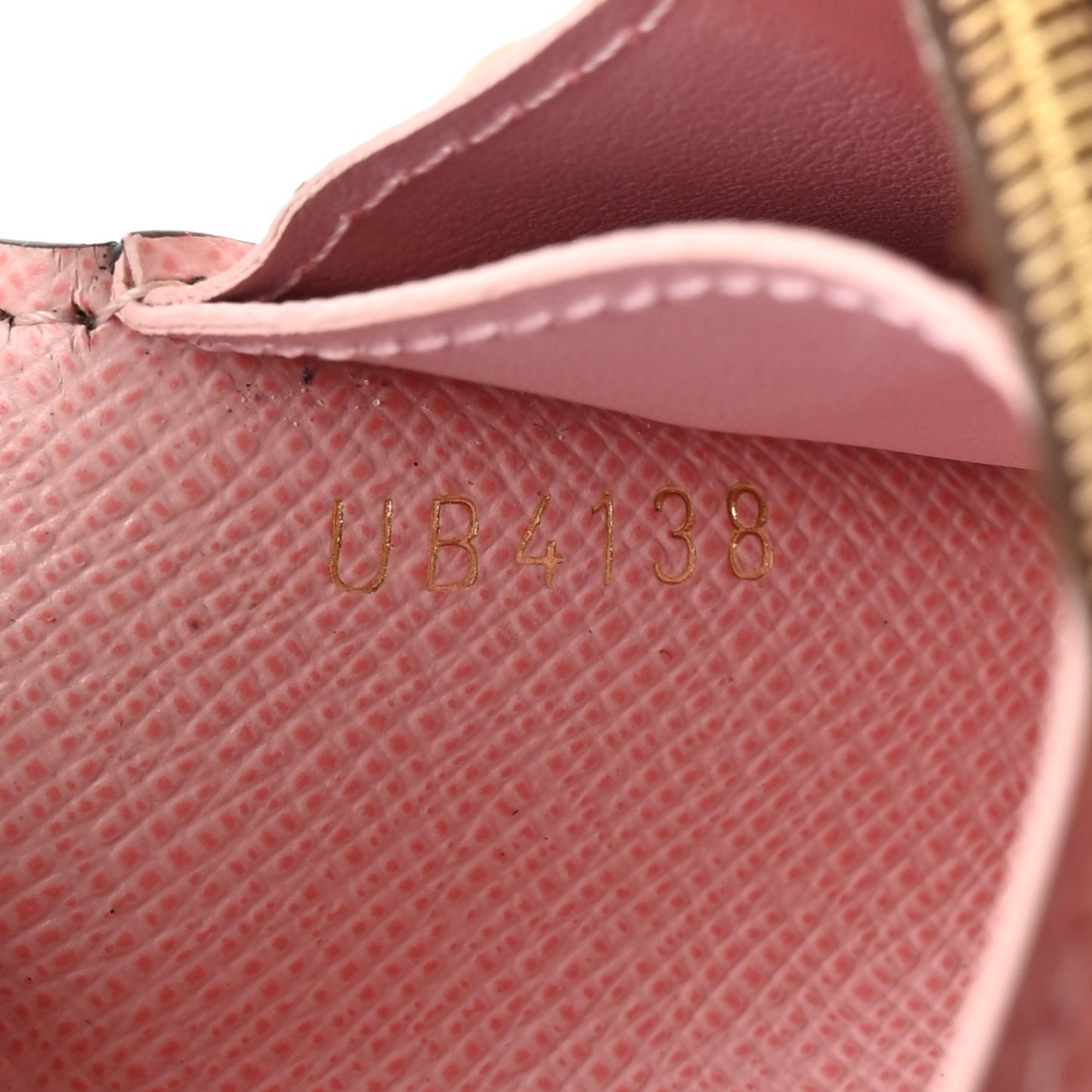 Damier Ebene Rosalie Coin Purse Rose Ballerine