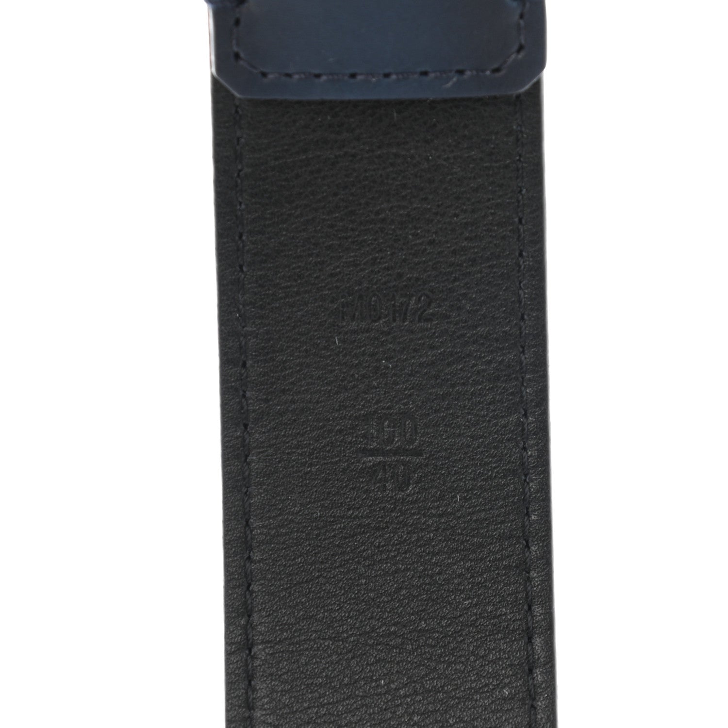 Louis Vuitton Calfskin 35mm Pont Neuf Belt 100 40 Blue Marine 5 of 7