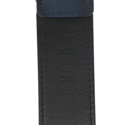 Louis Vuitton Calfskin 35mm Pont Neuf Belt 100 40 Blue Marine 5 of 7