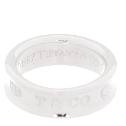 Tiffany Sterling Silver 1837 Band Ring 54 6.75 4 of 4