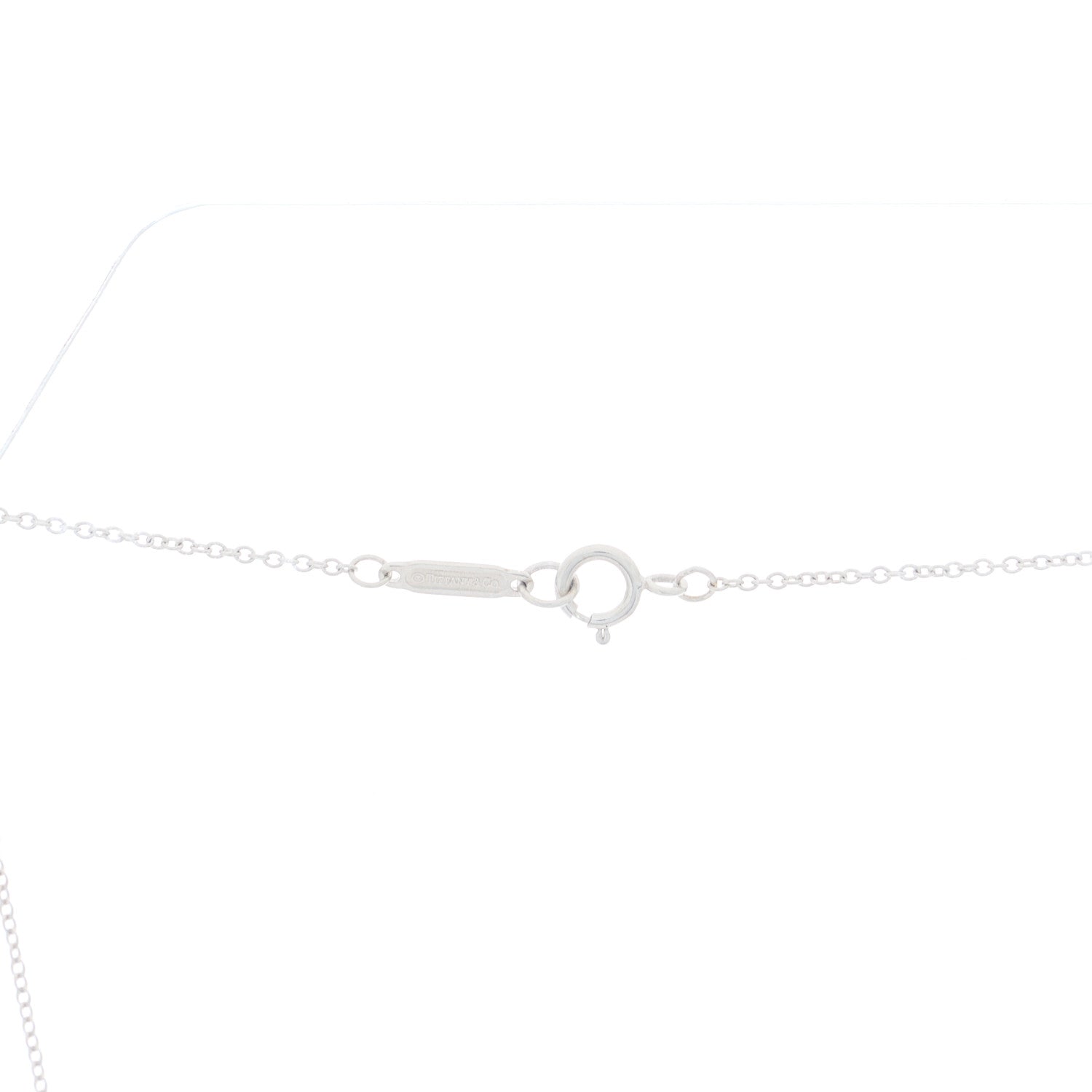Tiffany 18K White Gold Diamond Metro Cross Pendant Necklace 5 of 6