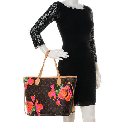 Louis Vuitton Monogram Roses Neverfull MM 2 of 7