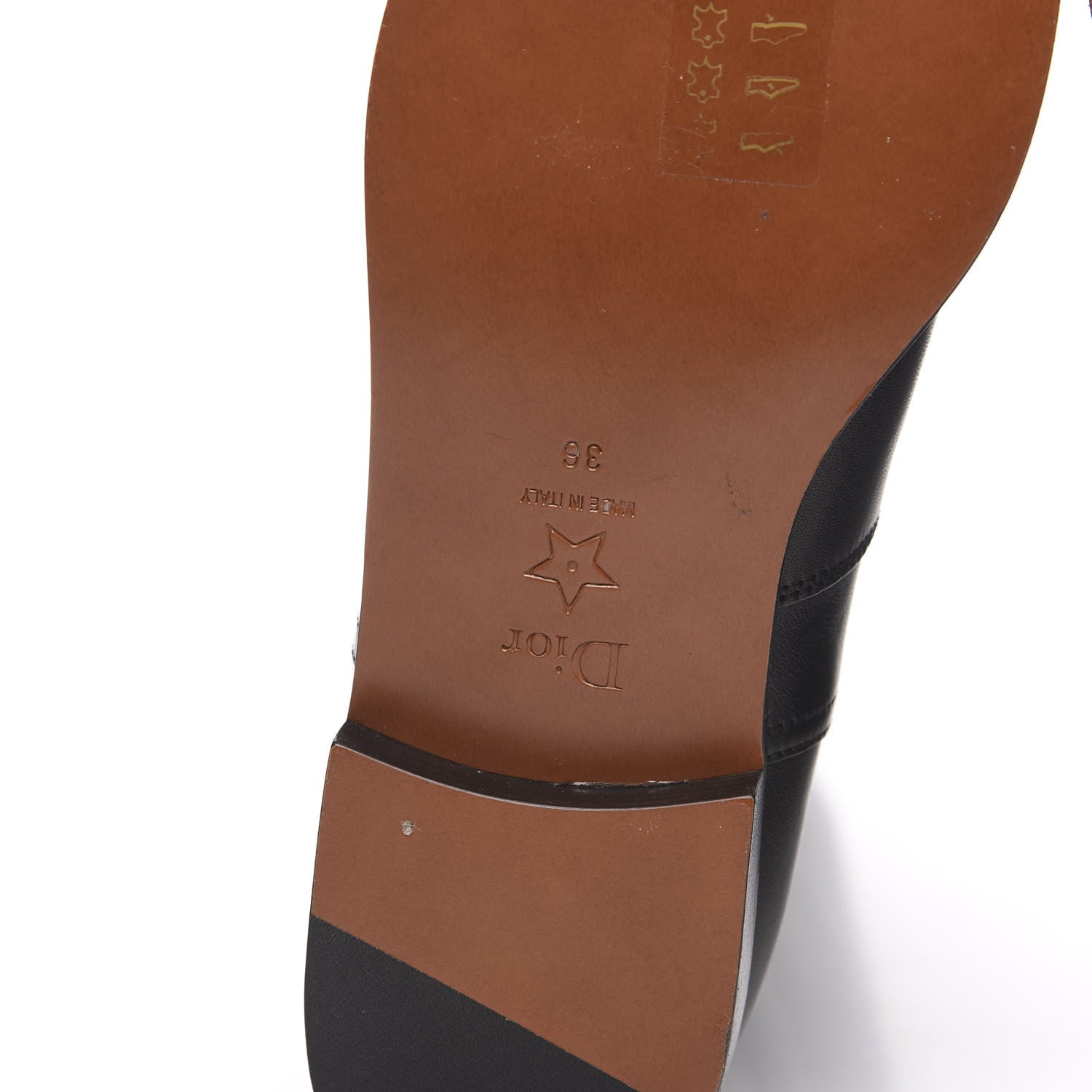 Christian Dior Soft Calfskin Empreinte High Boot 36 Black 6 of 11