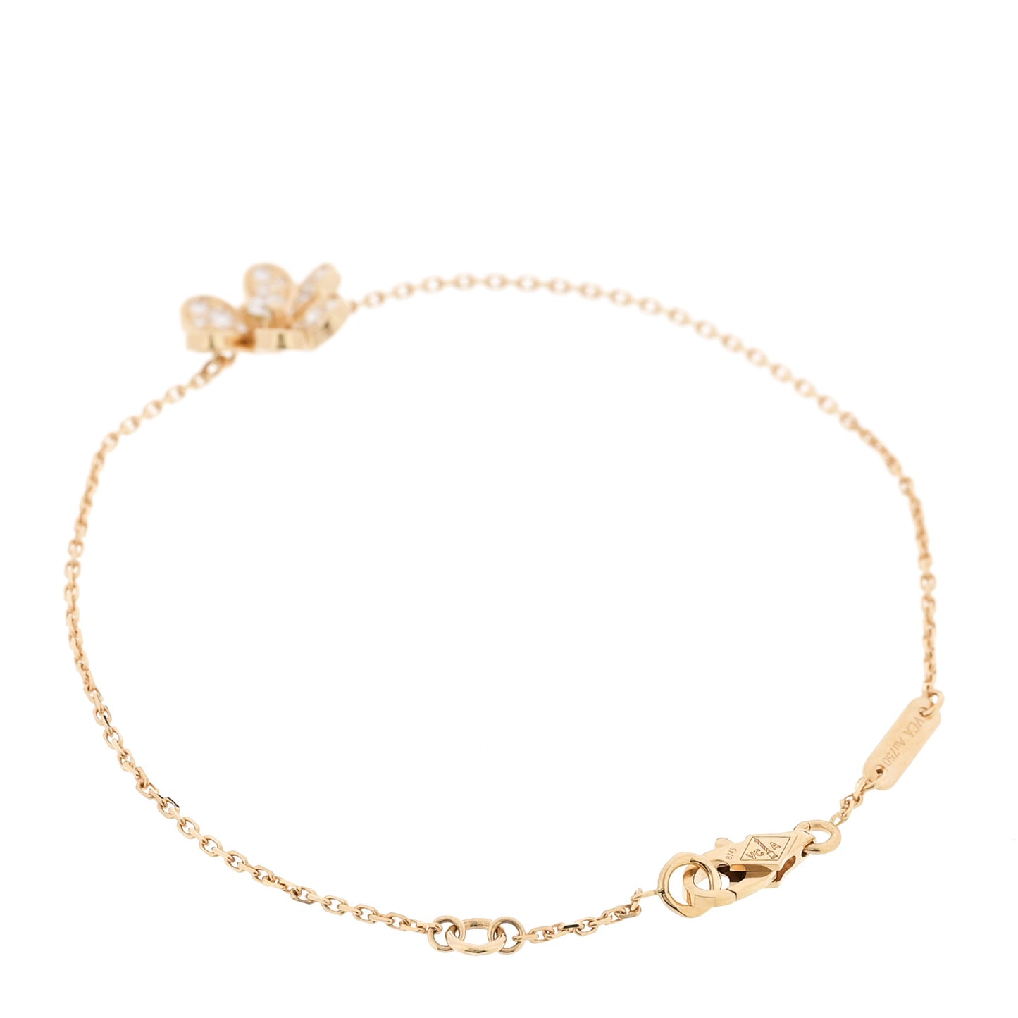 18K Yellow Gold Diamond Mini Frivole Pave Bracelet