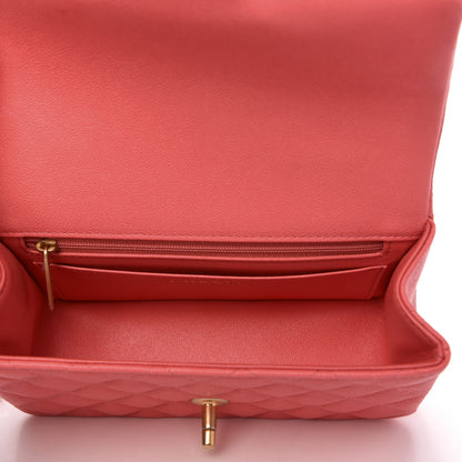 Chanel Caviar Quilted Mini Top Handle Rectangular Flap Pink 5 of 12