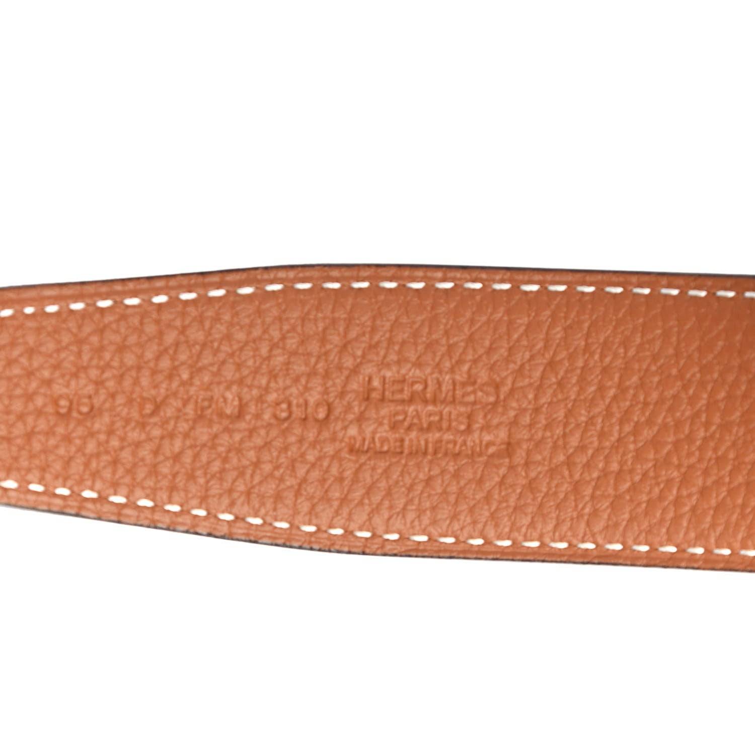Hermes Box Togo 32mm H Belt 95 Black Gold 3 of 4