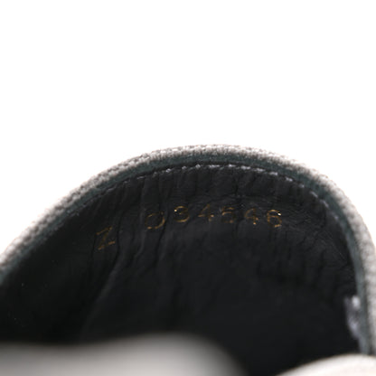 Chanel Canvas Grosgrain CC Espadrilles 36 Grey Black 9 of 10