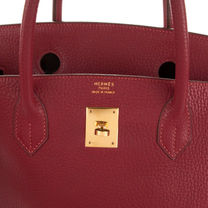 Hermes Ardennes Birkin 40 Rouge Vif 9 of 30
