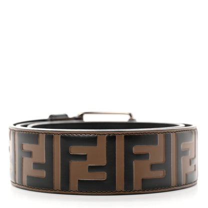 Fendi Vitello Century FF 1974 Embossed Buckle Belt Maya 2 of 9