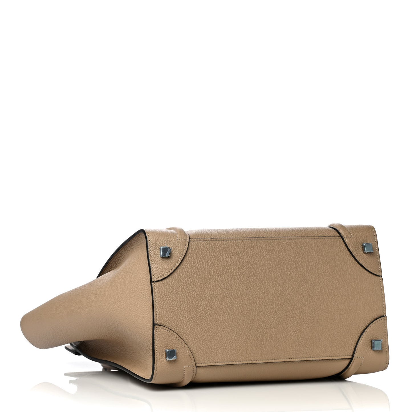 Drummed Calfskin Mini Luggage Dune