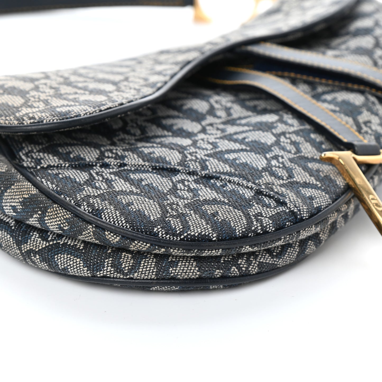Monogram Saddle Bag Blue