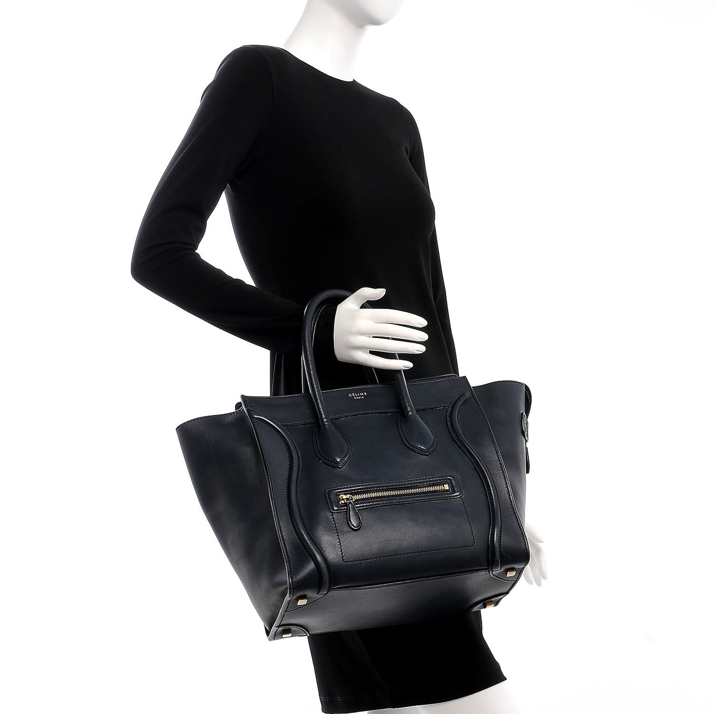 Smooth Calfskin Mini Luggage Navy