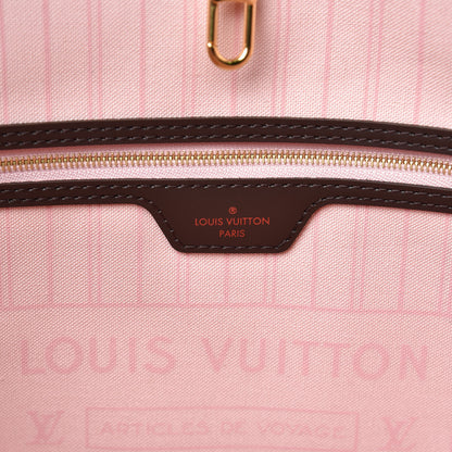Louis Vuitton Damier Ebene Neo Neverfull MM Rose Ballerine 6 of 10