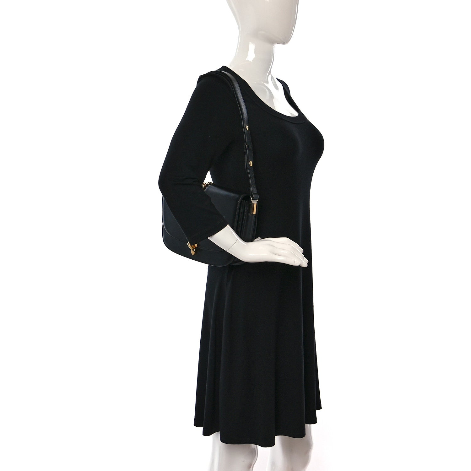 Gucci Azalea Calfskin Small Sylvie 1969 Flap Messenger Bag Black 2 of 11