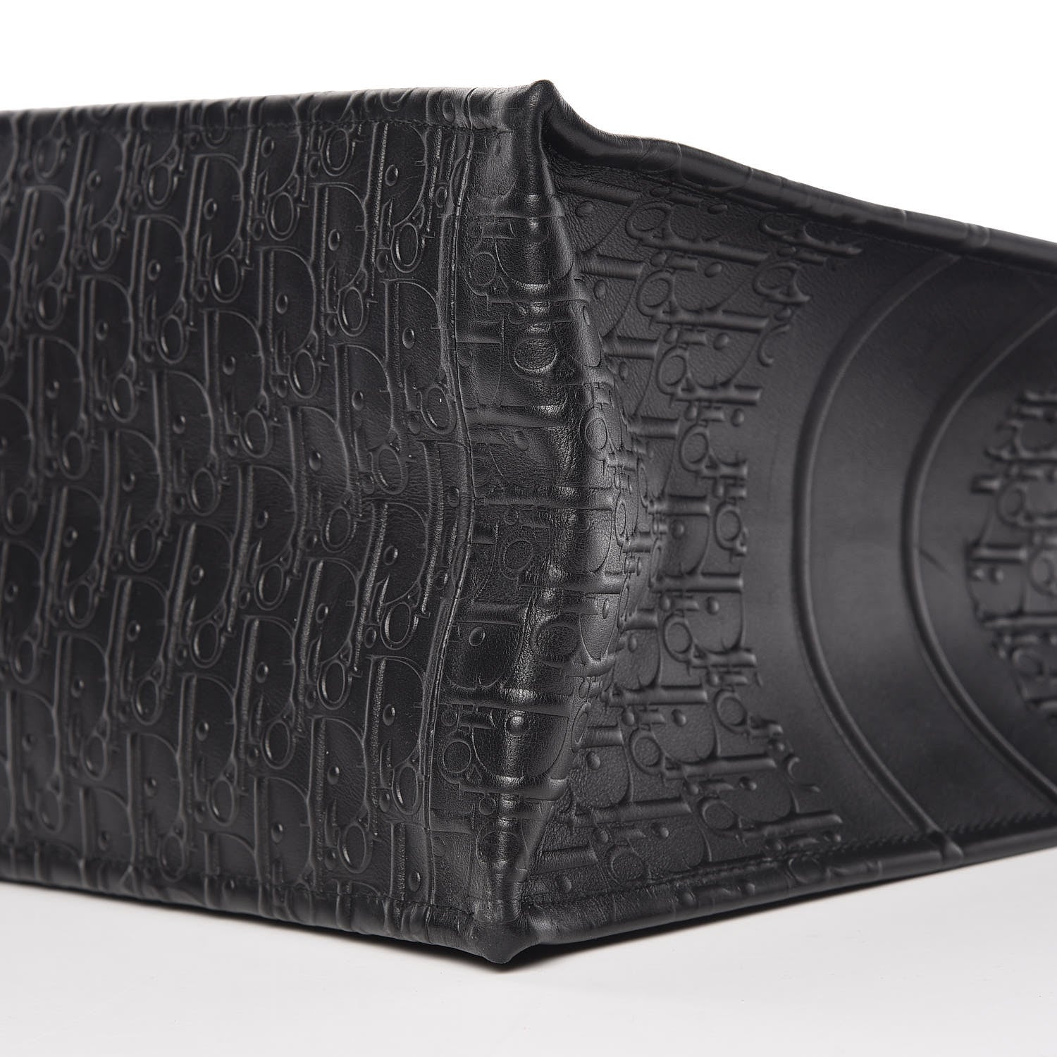 Christian Dior Oblique Calfskin Embossed Book Tote Black 9 of 9