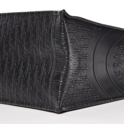 Christian Dior Oblique Calfskin Embossed Book Tote Black 9 of 9