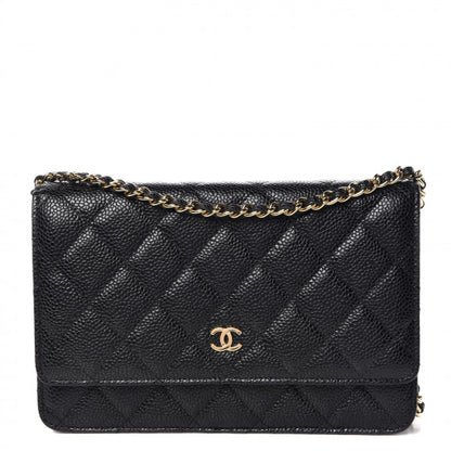 Chanel Caviar Quilted Wallet On Chain WOC Black 1 of 9