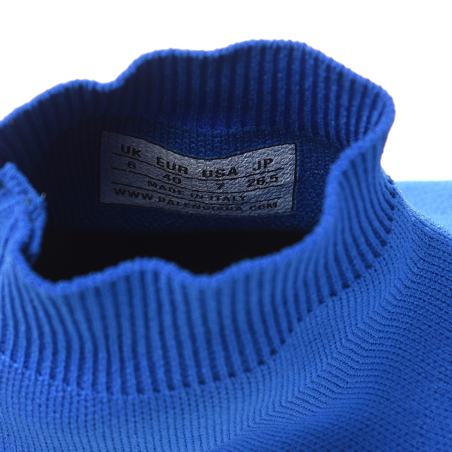 Balenciaga Neoprene Knit Mens Speed Sneakers 40 Bleu 8 of 8