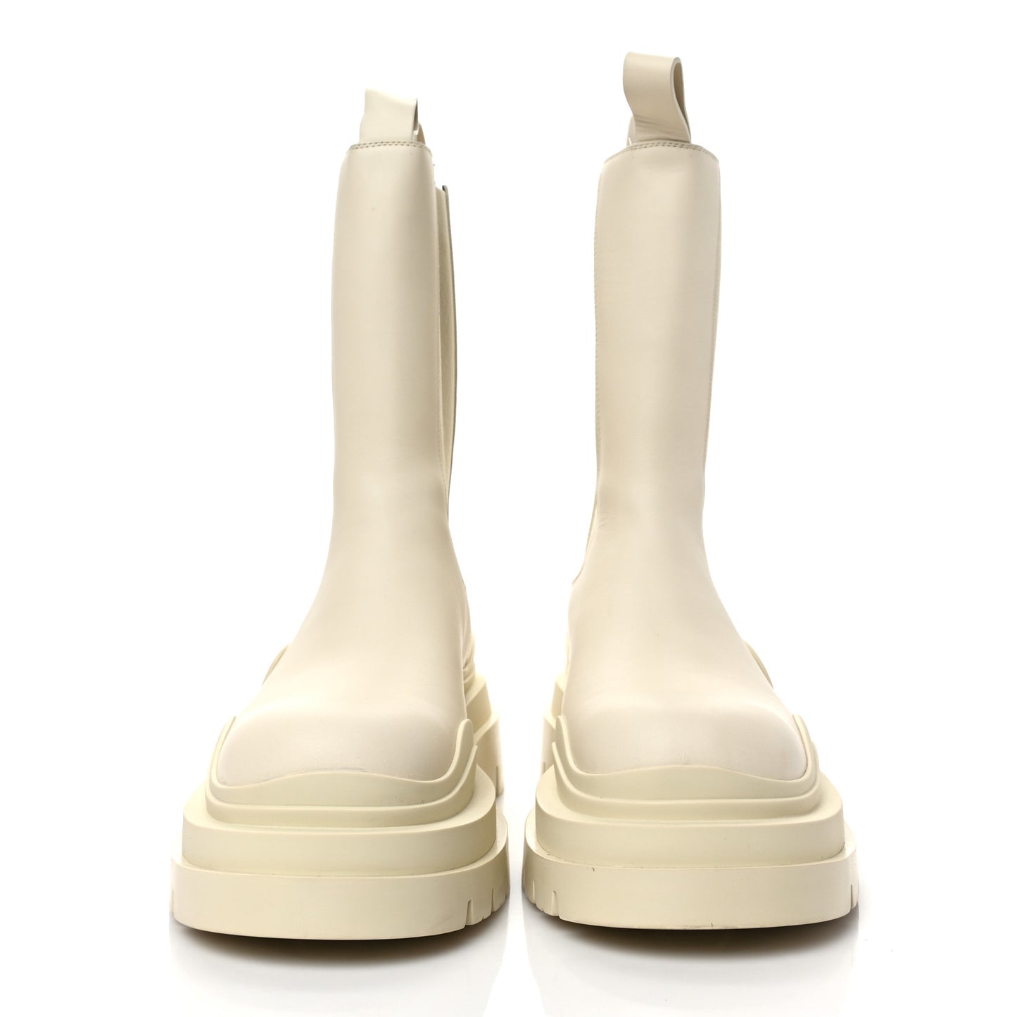 Calfskin The Tire Chelsea Boots 40 Sea Salt