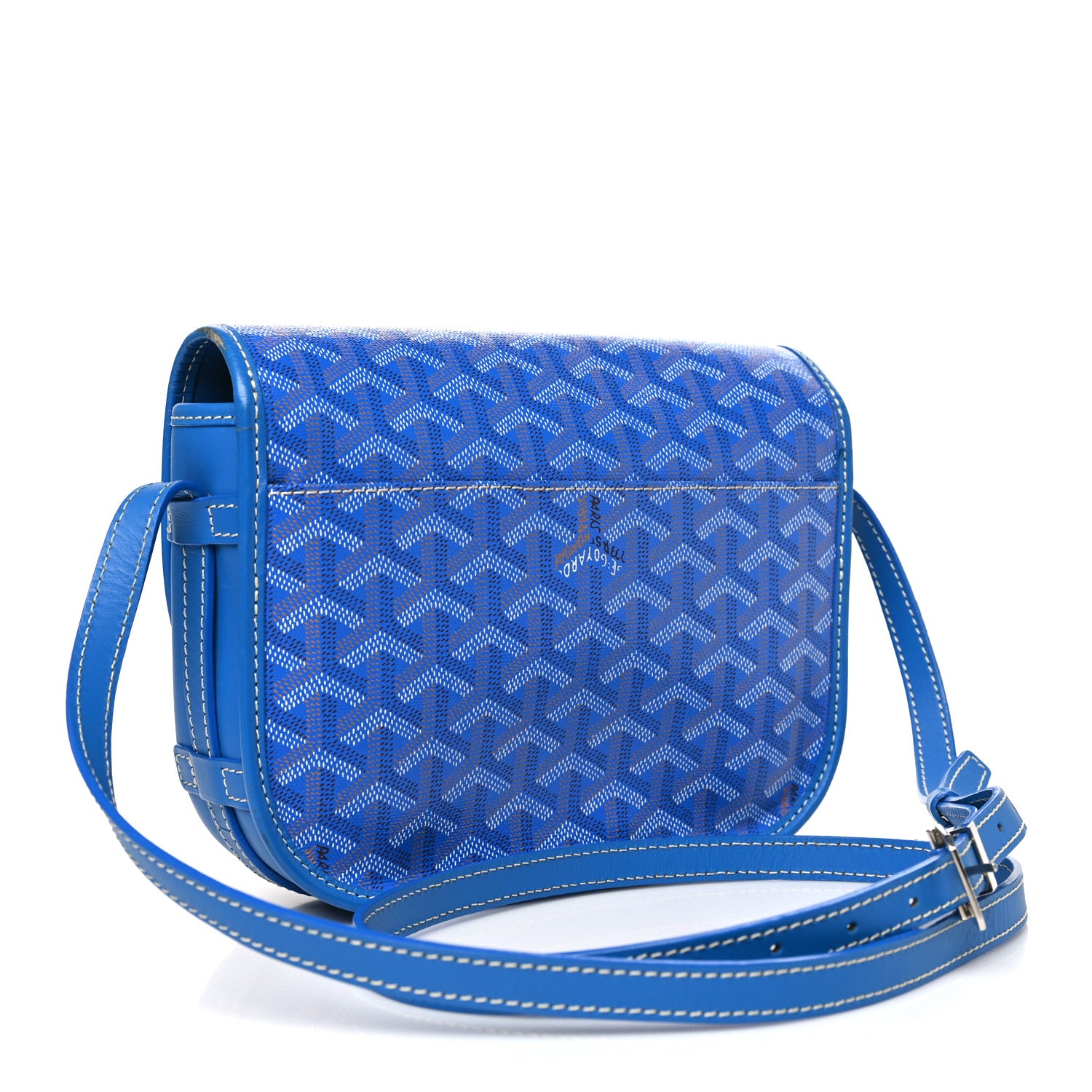 Goyard Goyardine Belvedere PM Messenger Bag Sky Blue 3 of 9