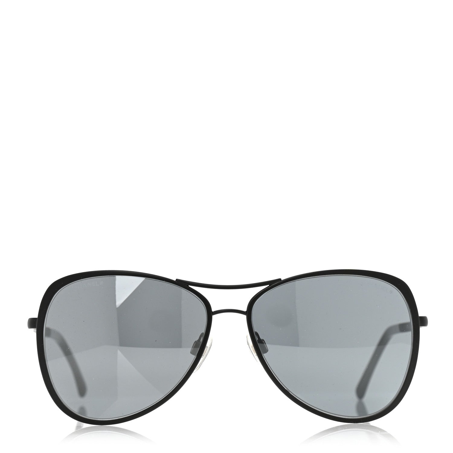 Chanel Pilot Summer Aviator Sunglasses 4223 Black 2 of 7