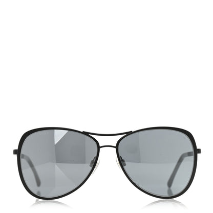 Chanel Pilot Summer Aviator Sunglasses 4223 Black 2 of 7