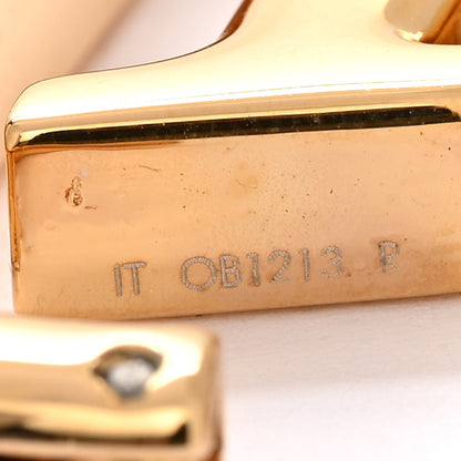 Louis Vuitton Metal Louise Hoop Earrings Gold 4 of 4