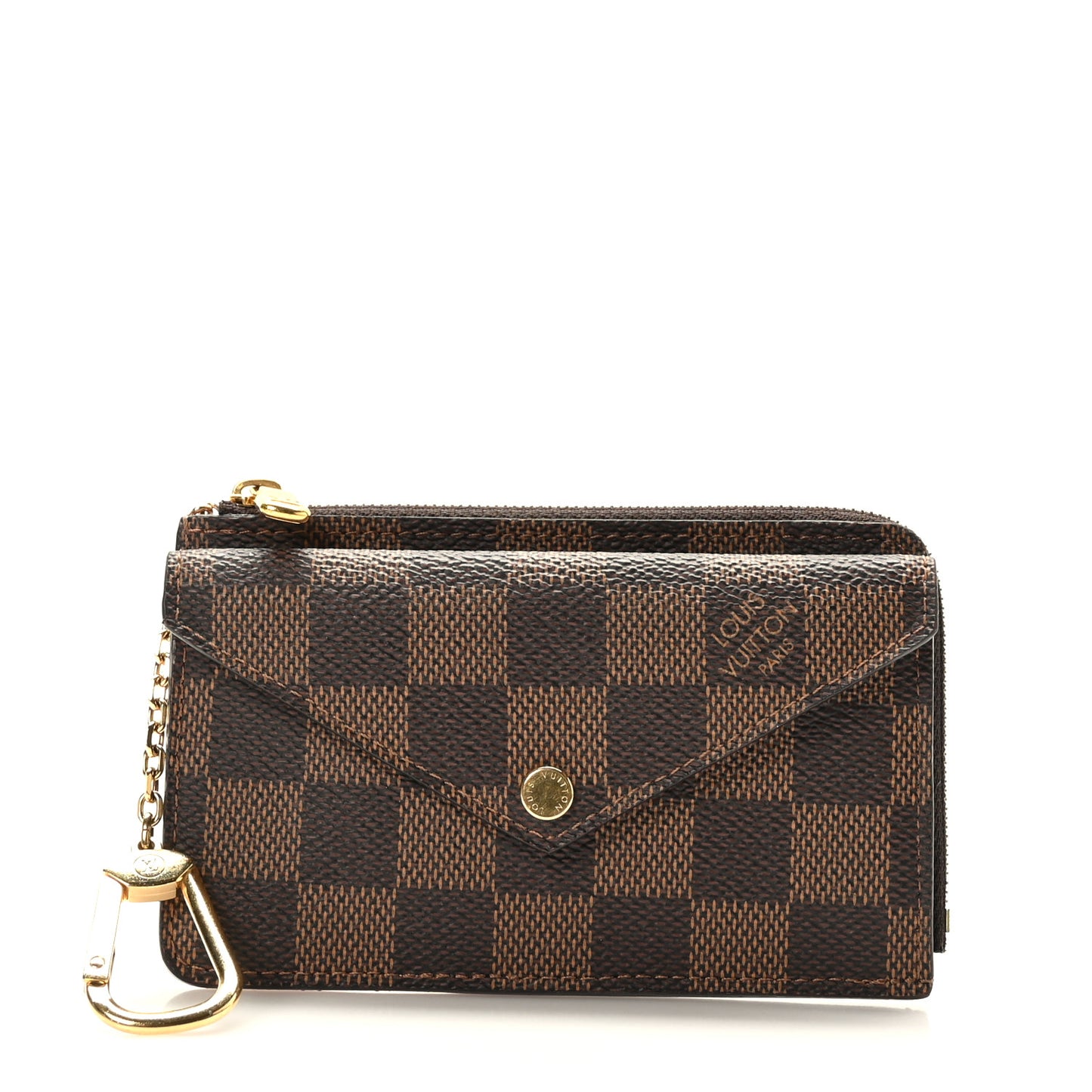 Damier Ebene Recto Verso Card Holder Rose Ballerine