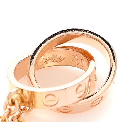 Cartier 18K Pink Gold Interlocking LOVE Necklace 4 of 4
