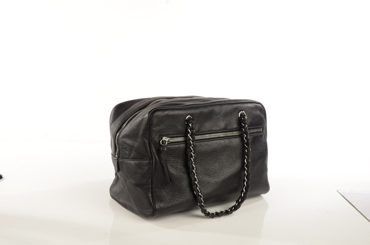 Chanel Deerskin Luxe Ligne Large Bowler Black 3 of 7