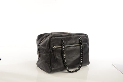 Chanel Deerskin Luxe Ligne Large Bowler Black 3 of 7