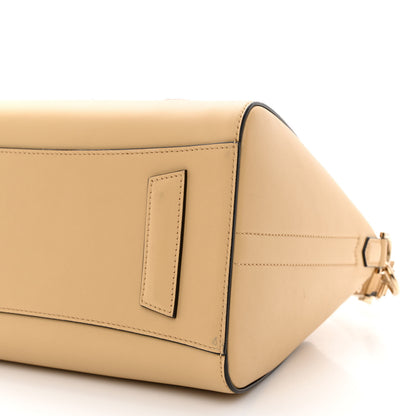 Givenchy Calfskin Embroidered Logo Small Antigona Beige Camel 12 of 13