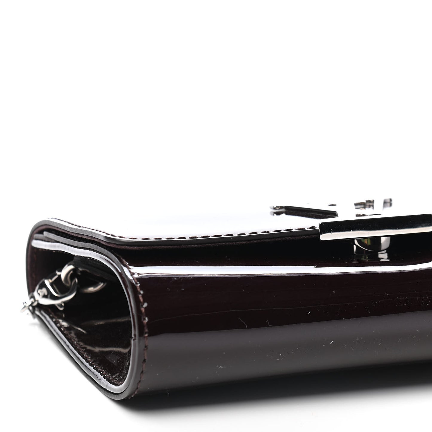 Patent Louise PM Chain Clutch Black