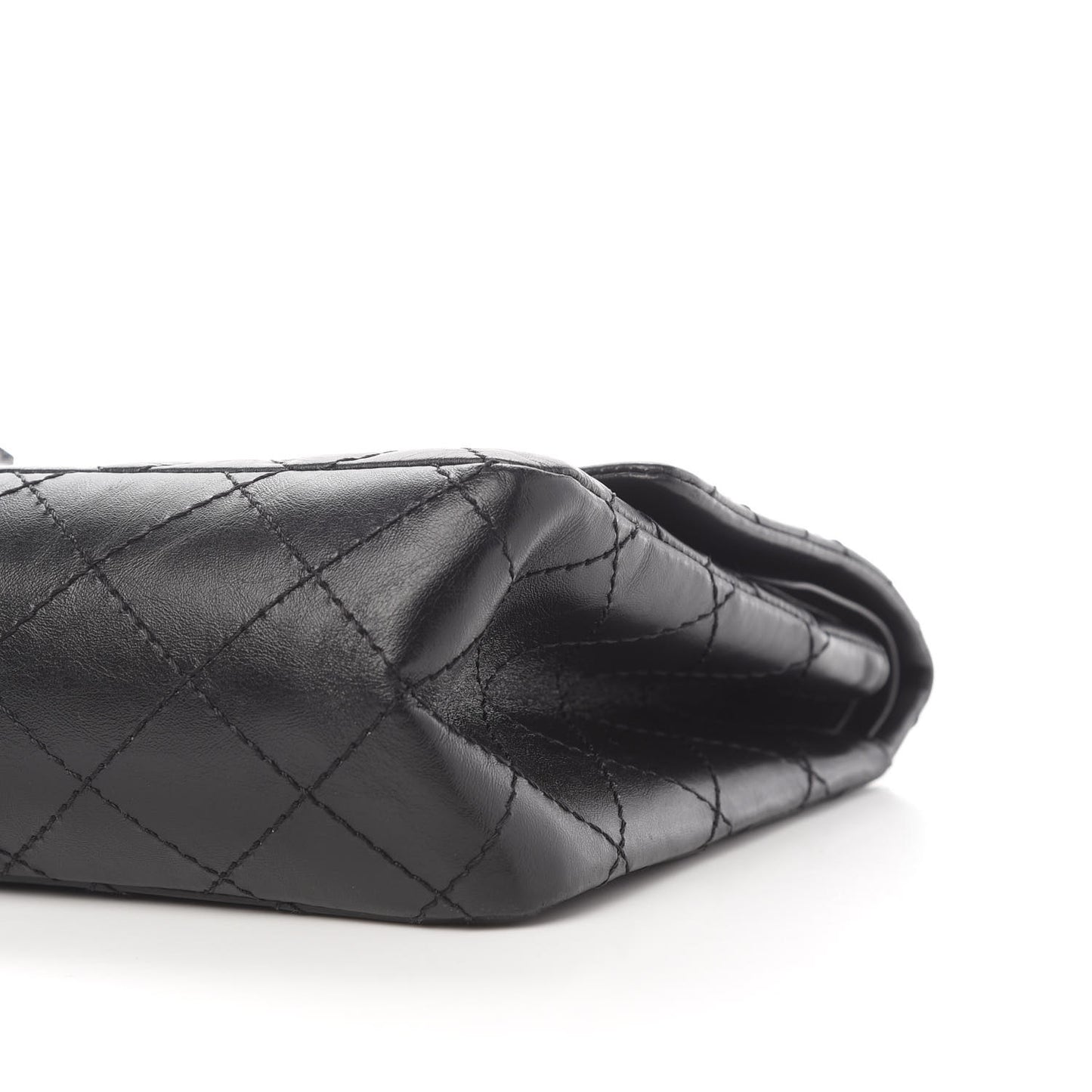 Aged Calfskin Quilted 2.55 Reissue 226 Flap So Black