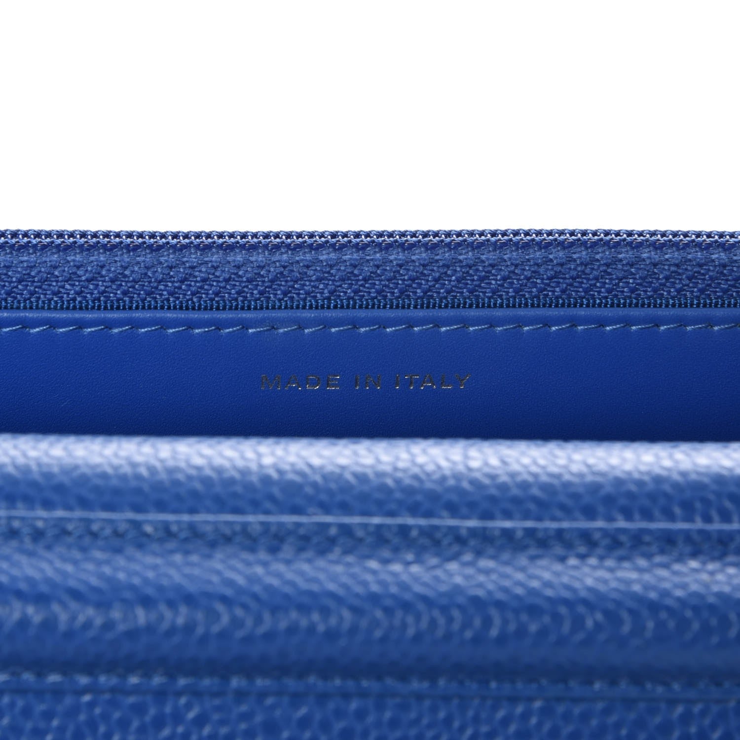 Chanel Caviar Quilted Wallet On Chain WOC Blue 7 of 9