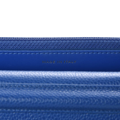 Chanel Caviar Quilted Wallet On Chain WOC Blue 7 of 9