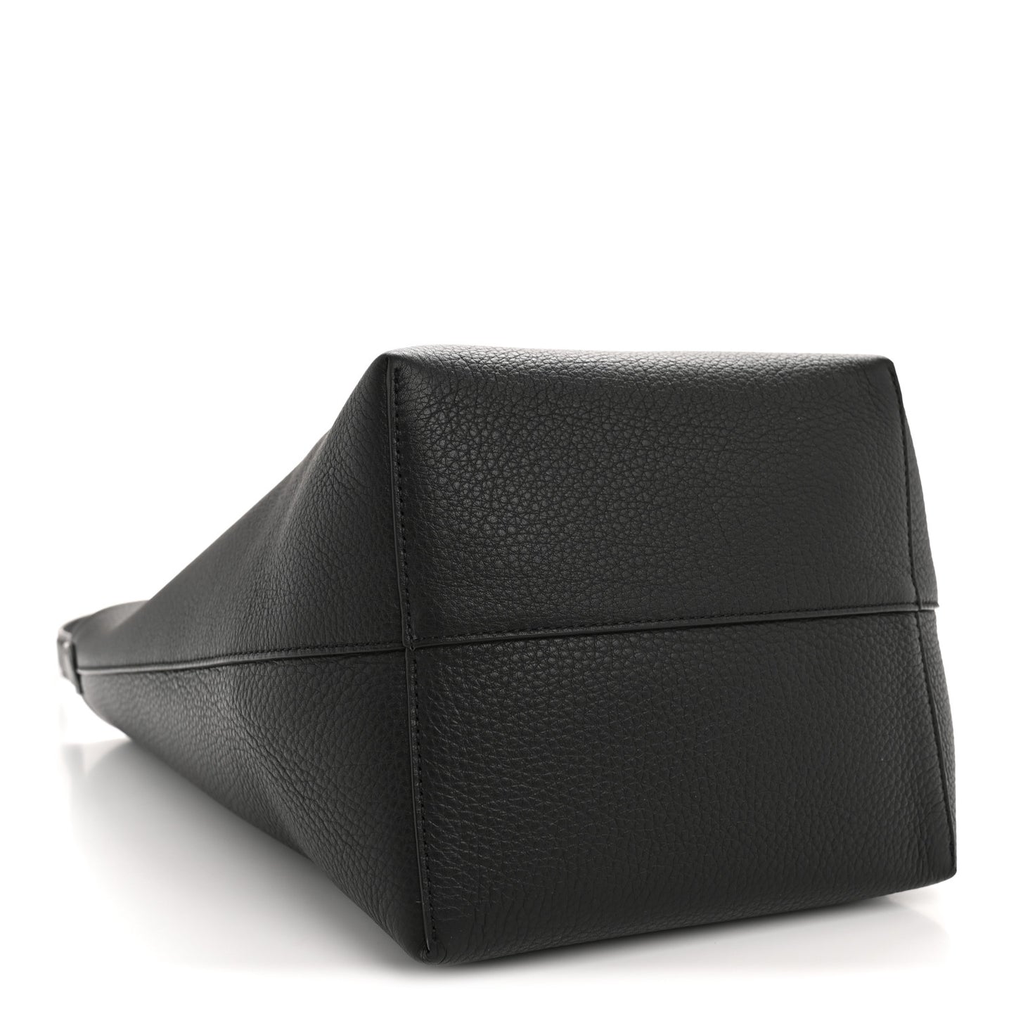 Grained Calfskin Medium N/S Park Tote Black