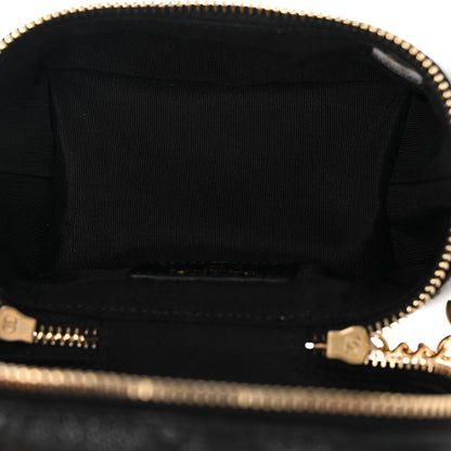 Chanel Caviar Quilted Mini Top Handle Vanity With Chain Black 5 of 10
