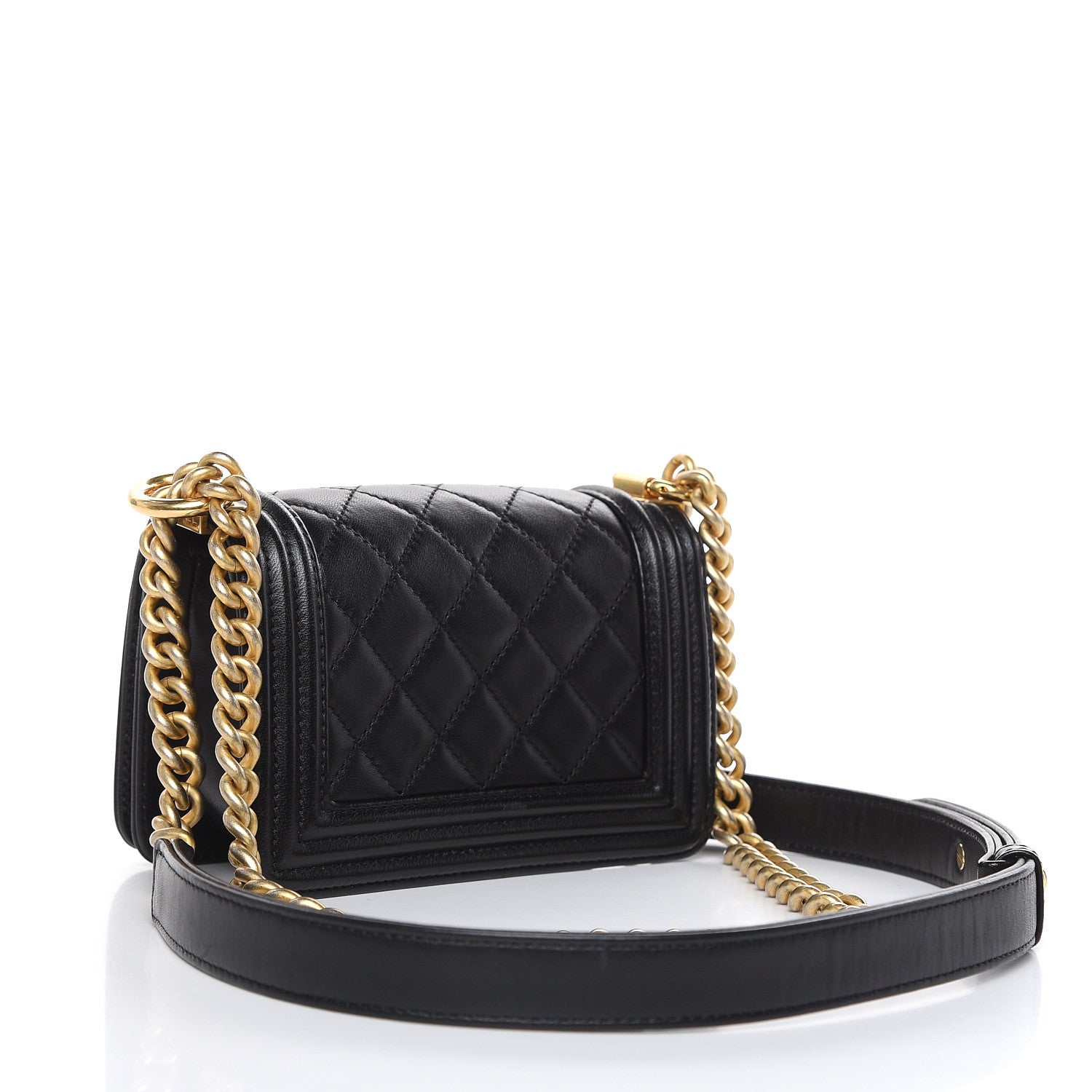 Chanel Lambskin Quilted Mini Boy Flap Black 3 of 13
